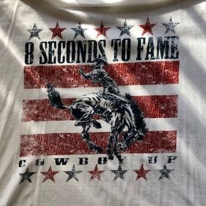 Like New Cowboy Up Brand T Shirt